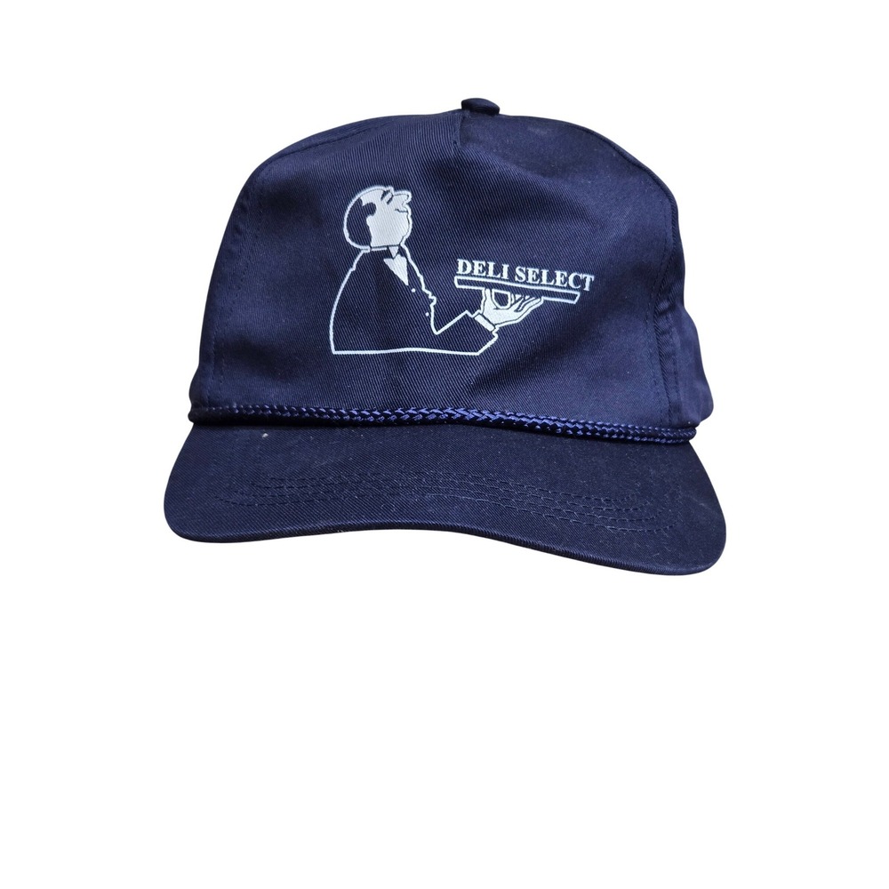 Deli Select Navy Blue Baseball Cap‎ Waiter Adjustable Strap